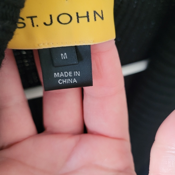 St. John Shawl Collar Sweater Cardigan Gold Buttons M - Picture 5 of 11